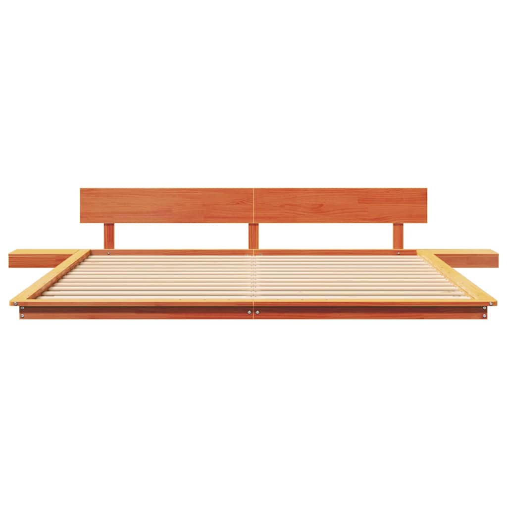 Σκελετός Κρεβατιού Καφέ 180 x 200 cm ξύλο - Pakobazaar