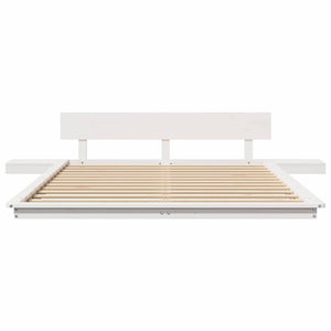 Σκελετός Κρεβατιού Λευκό 160 x 200 cm ξύλο - Pakobazaar