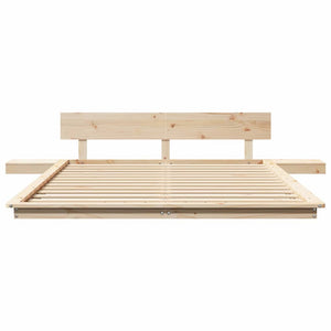 Σκελετός Κρεβατιού Καφέ 150 x 200 cm ξύλο - Pakobazaar