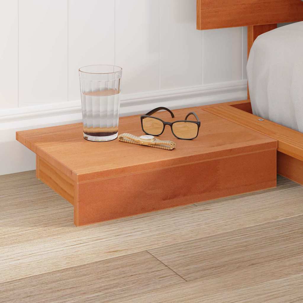 Σκελετός Κρεβατιού με κεφαλάρι Καφέ 140 x 200 cm ξύλο - Pakobazaar