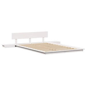 Σκελετός Κρεβατιού Καφέ 140 x 190 cm ξύλο - Pakobazaar