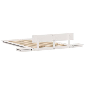 Σκελετός Κρεβατιού Καφέ 140 x 190 cm ξύλο - Pakobazaar