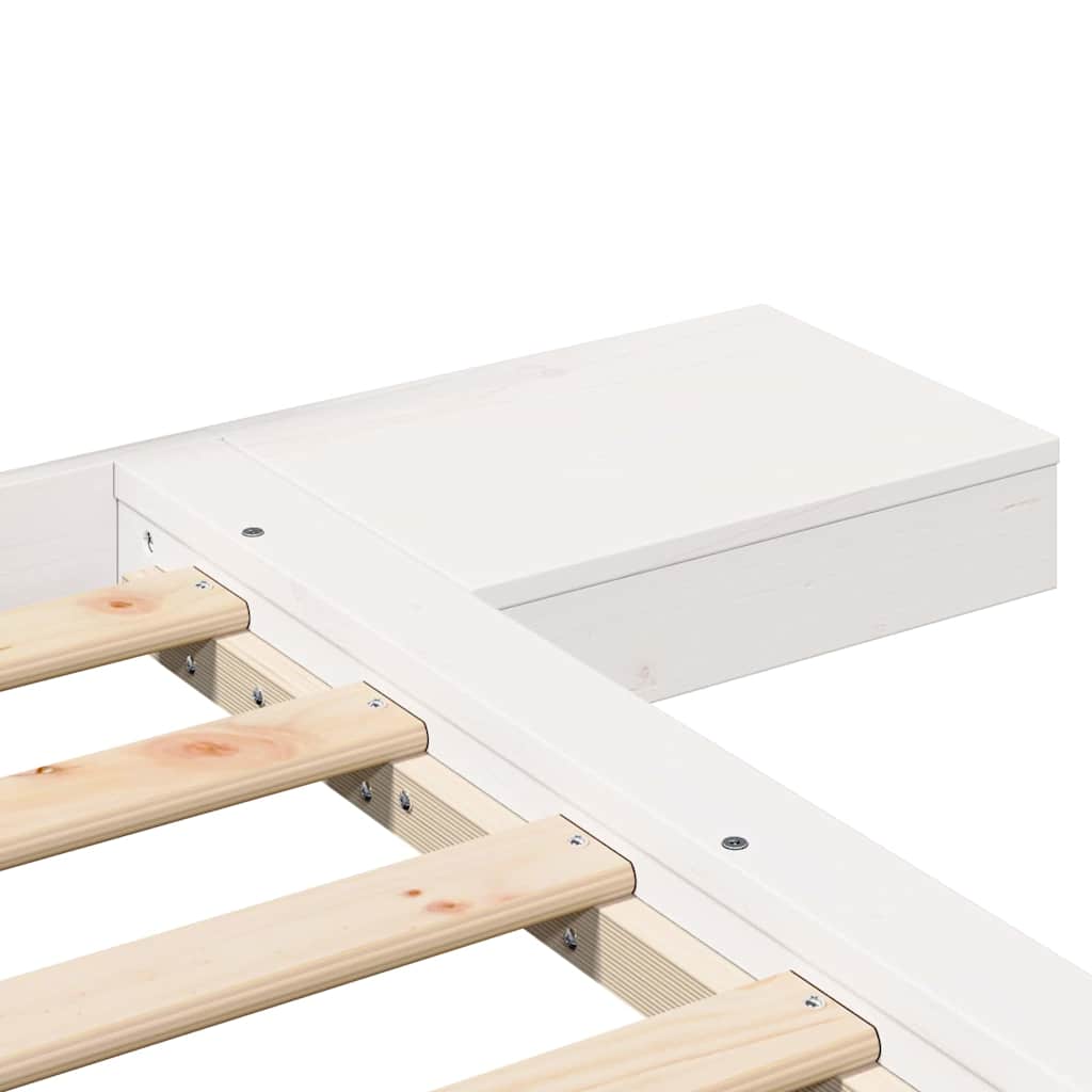 Σκελετός Κρεβατιού με κεφαλάρι Καφέ 135 x 190 cm ξύλο - Pakobazaar