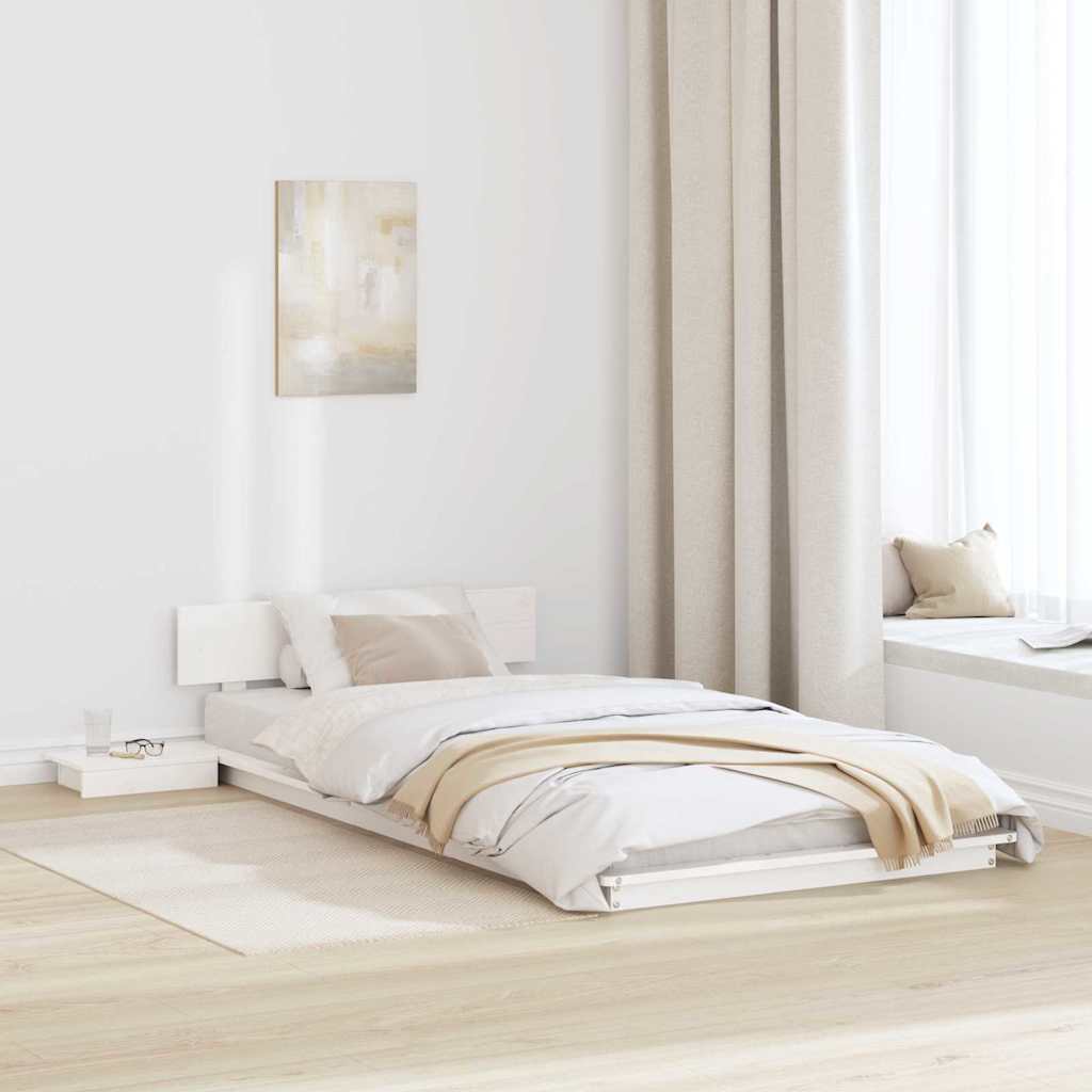 Σκελετός Κρεβατιού Καφέ 75 x 190 cm ξύλο