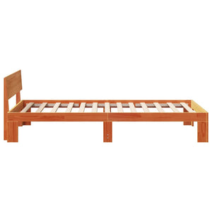 Σκελετός Κρεβατιού Κερωτό καφέ 90 x 190 cm Στερεά ξυλεία πεύκου