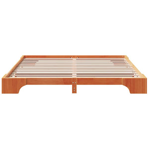 Σκελετός Κρεβατιού Κερωτό καφέ 200 x 200 cm