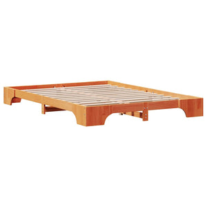 Σκελετός Κρεβατιού Κερωτό καφέ 150 x 200 cm