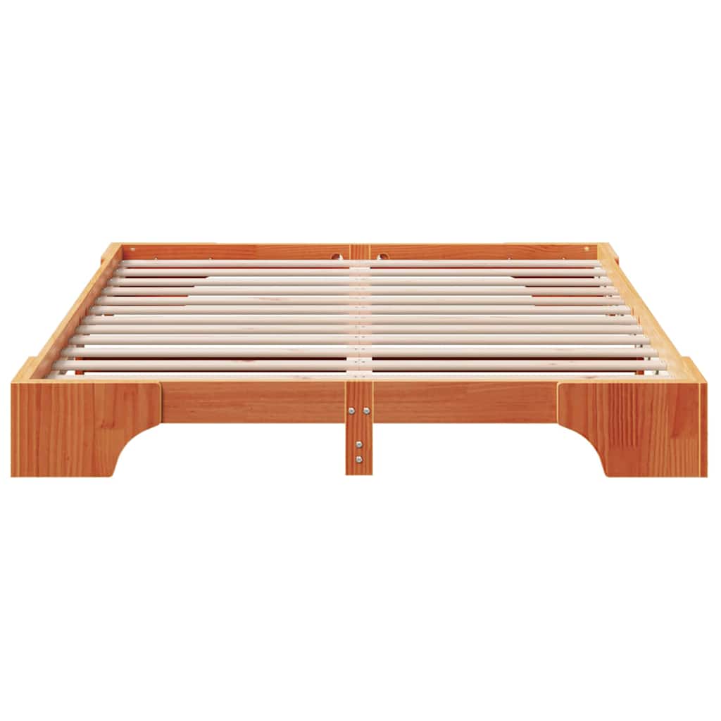 Σκελετός Κρεβατιού Κερωτό καφέ 150 x 200 cm
