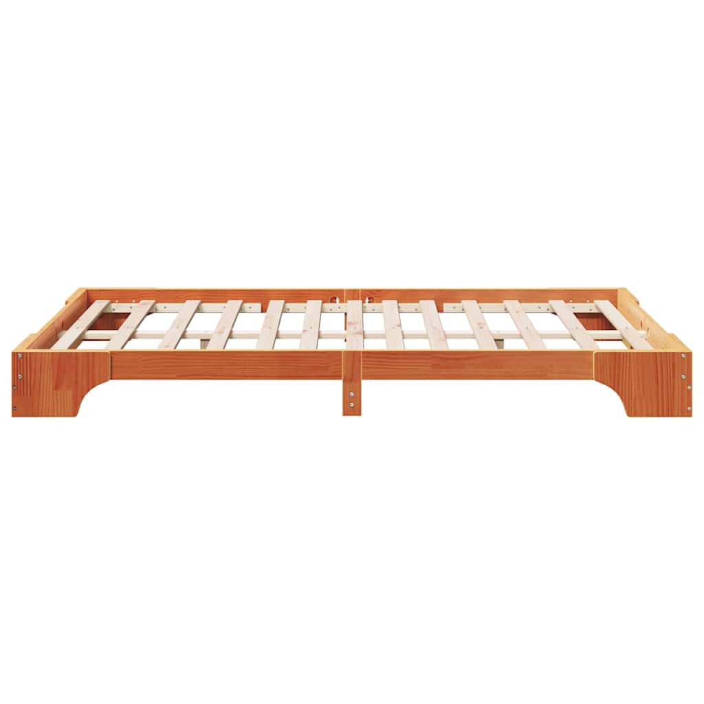 Σκελετός Κρεβατιού Κερωτό καφέ 120 x 200 cm