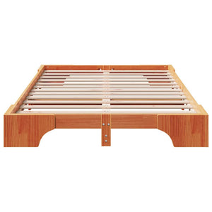 Σκελετός Κρεβατιού Κερωτό καφέ 135 x 190 cm