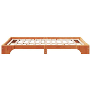 Σκελετός Κρεβατιού Κερωτό καφέ 135 x 190 cm