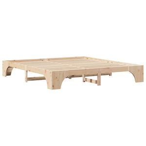 Σκελετός Κρεβατιού Φυσικό 180 x 200 cm Στερεά ξυλεία πεύκου