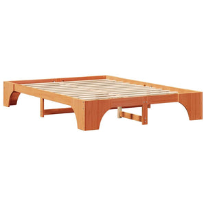 Σκελετός Κρεβατιού Κερωτό καφέ 160 x 200 cm