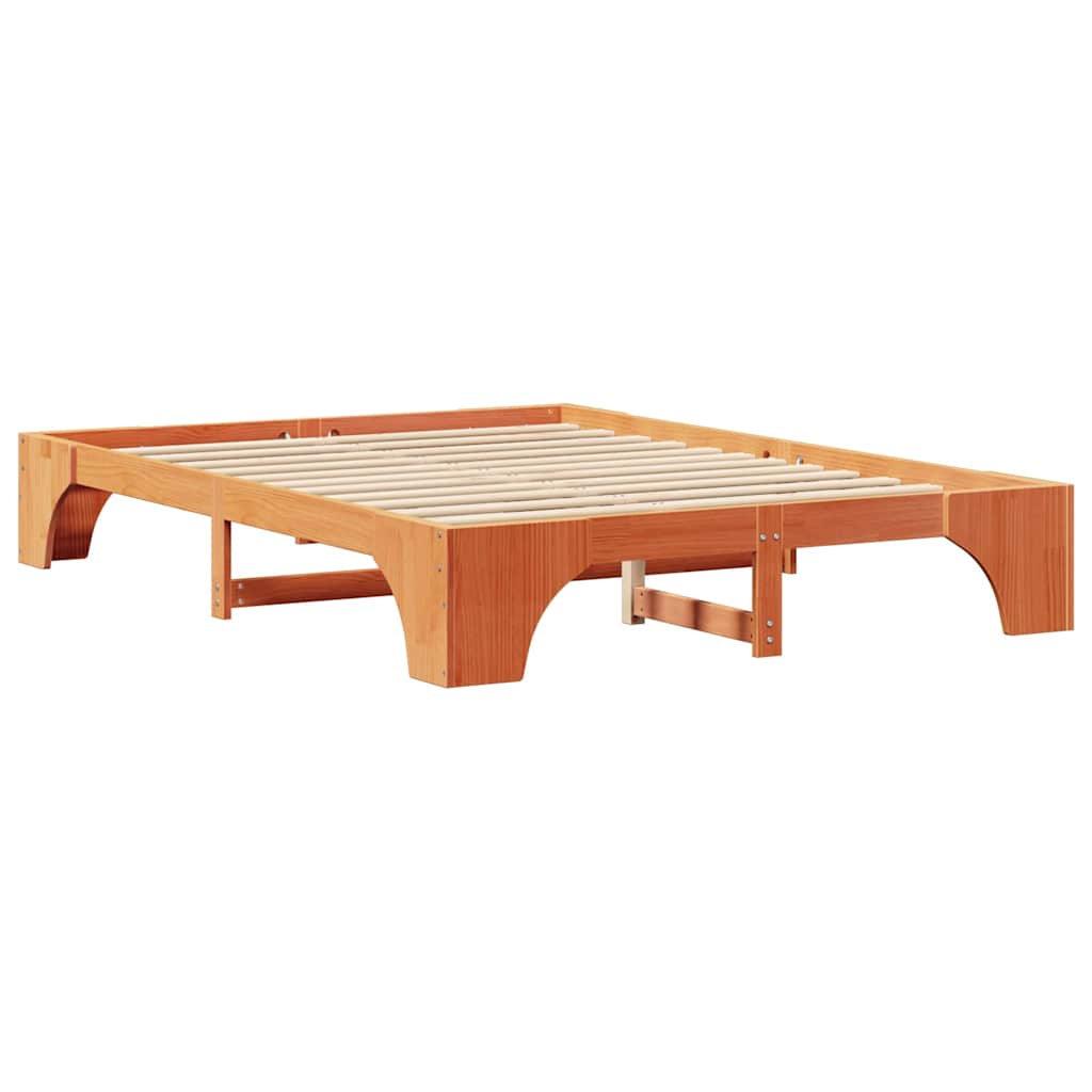 Σκελετός Κρεβατιού Κερωτό καφέ 150 x 200 cm