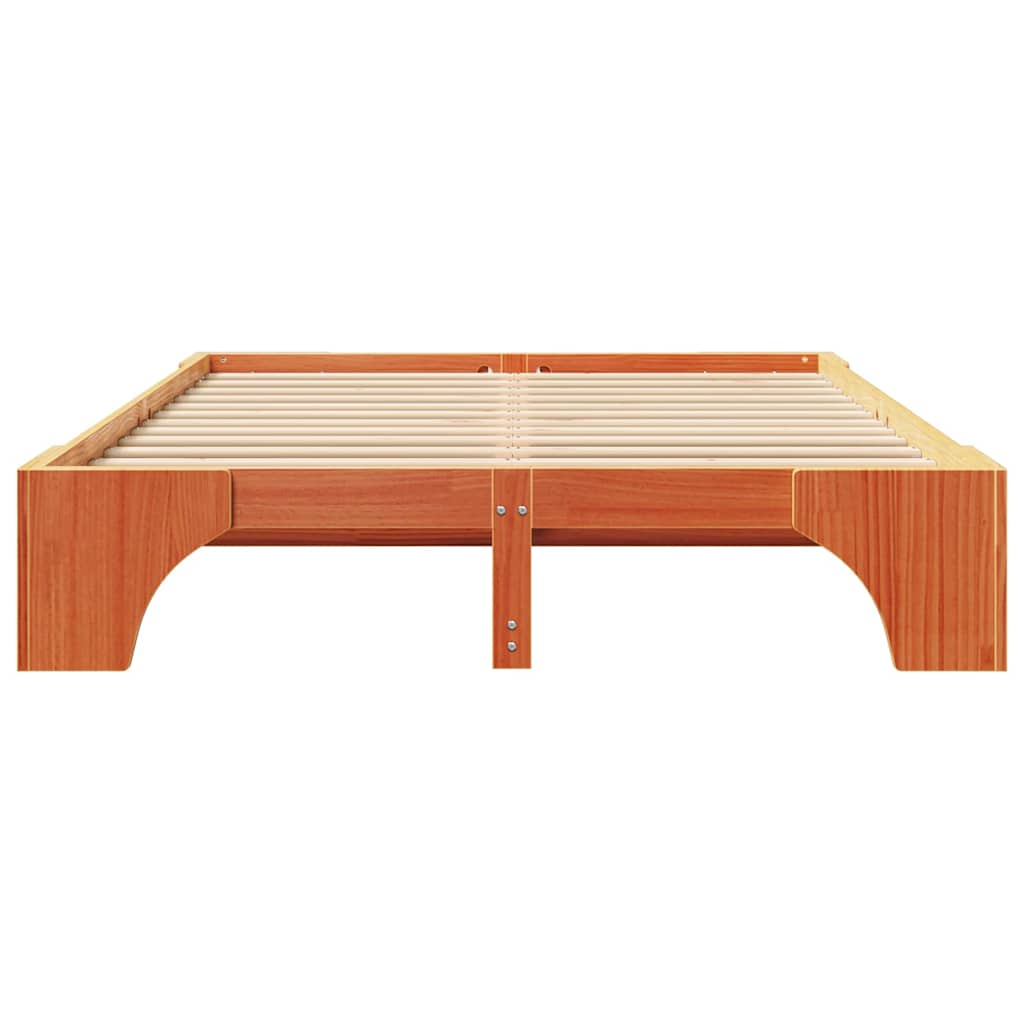 Σκελετός Κρεβατιού Κερωτό καφέ 140 x 200 cm