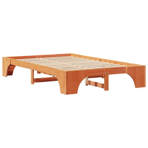Σκελετός Κρεβατιού Κερωτό καφέ 140 x 190 cm