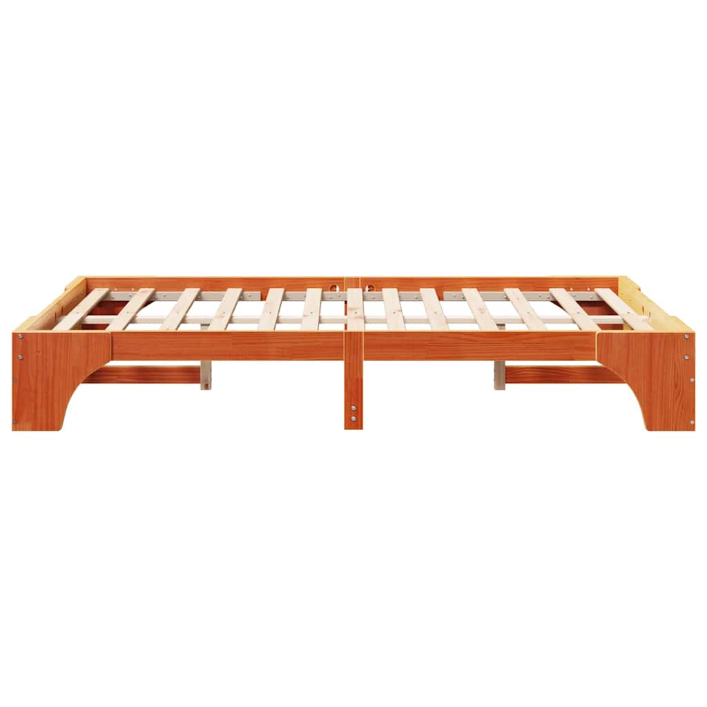 Σκελετός Κρεβατιού Κερωτό καφέ 135 x 190 cm