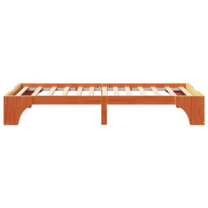 Σκελετός Κρεβατιού Κερωτό καφέ 90 x 190 cm Στερεά ξυλεία πεύκου