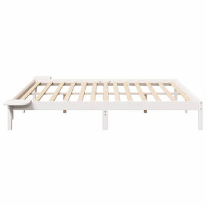 Σκελετός Κρεβατιού Λευκό 180 x 200 cm Στερεά ξυλεία πεύκου
