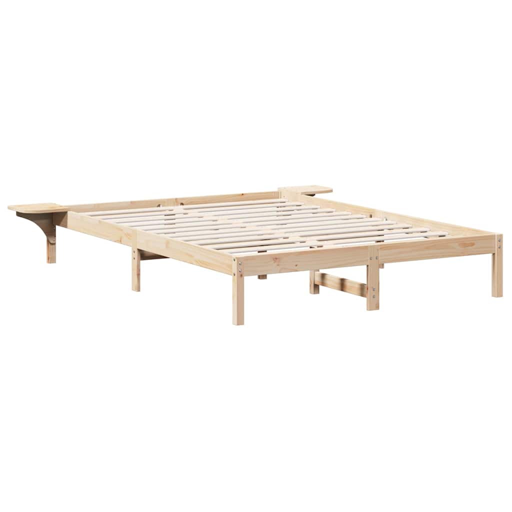 Σκελετός Κρεβατιού Φυσικό 140 x 200 cm Στερεά ξυλεία πεύκου