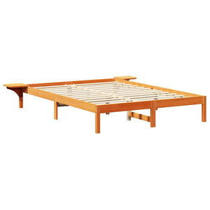 Σκελετός Κρεβατιού Κερωτό καφέ 140 x 200 cm