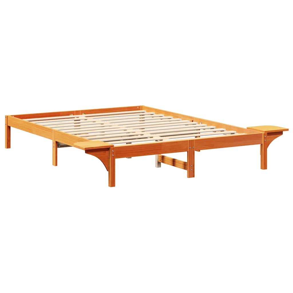 Σκελετός Κρεβατιού Κερωτό καφέ 140 x 200 cm