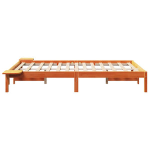 Σκελετός Κρεβατιού Κερωτό καφέ 140 x 190 cm