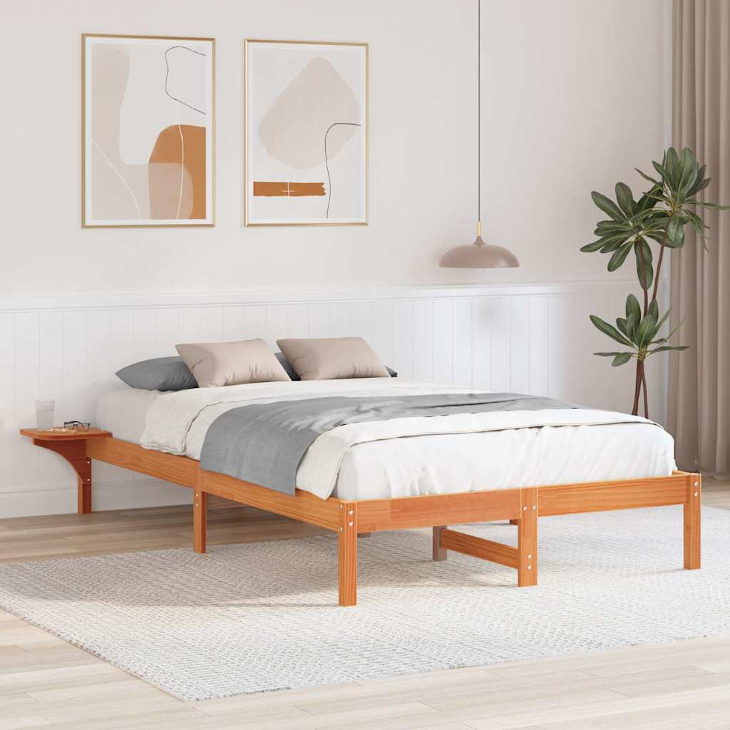 Σκελετός Κρεβατιού Κερωτό καφέ 135 x 190 cm