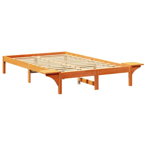 Σκελετός Κρεβατιού Κερωτό καφέ 135 x 190 cm