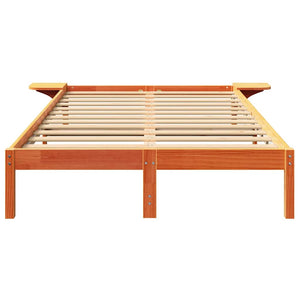Σκελετός Κρεβατιού Κερωτό καφέ 135 x 190 cm