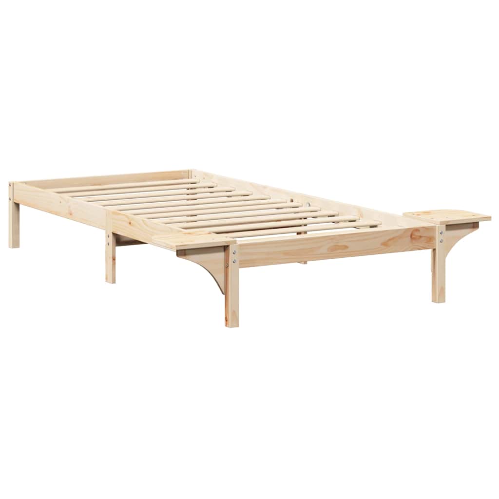 Σκελετός Κρεβατιού Φυσικό 90 x 190 cm Στερεά ξυλεία πεύκου