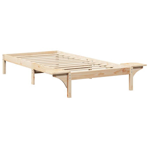 Σκελετός Κρεβατιού Φυσικό 90 x 190 cm Στερεά ξυλεία πεύκου