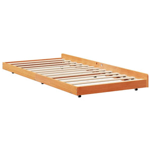 Σκελετός Κρεβατιού Κερωτό καφέ 100 x 200 cm - Pakobazaar