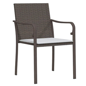 Σέτ φαγητού για κήπο 7 pcs Καφέ και Μαύρο Ράτα PE - Pakobazaar