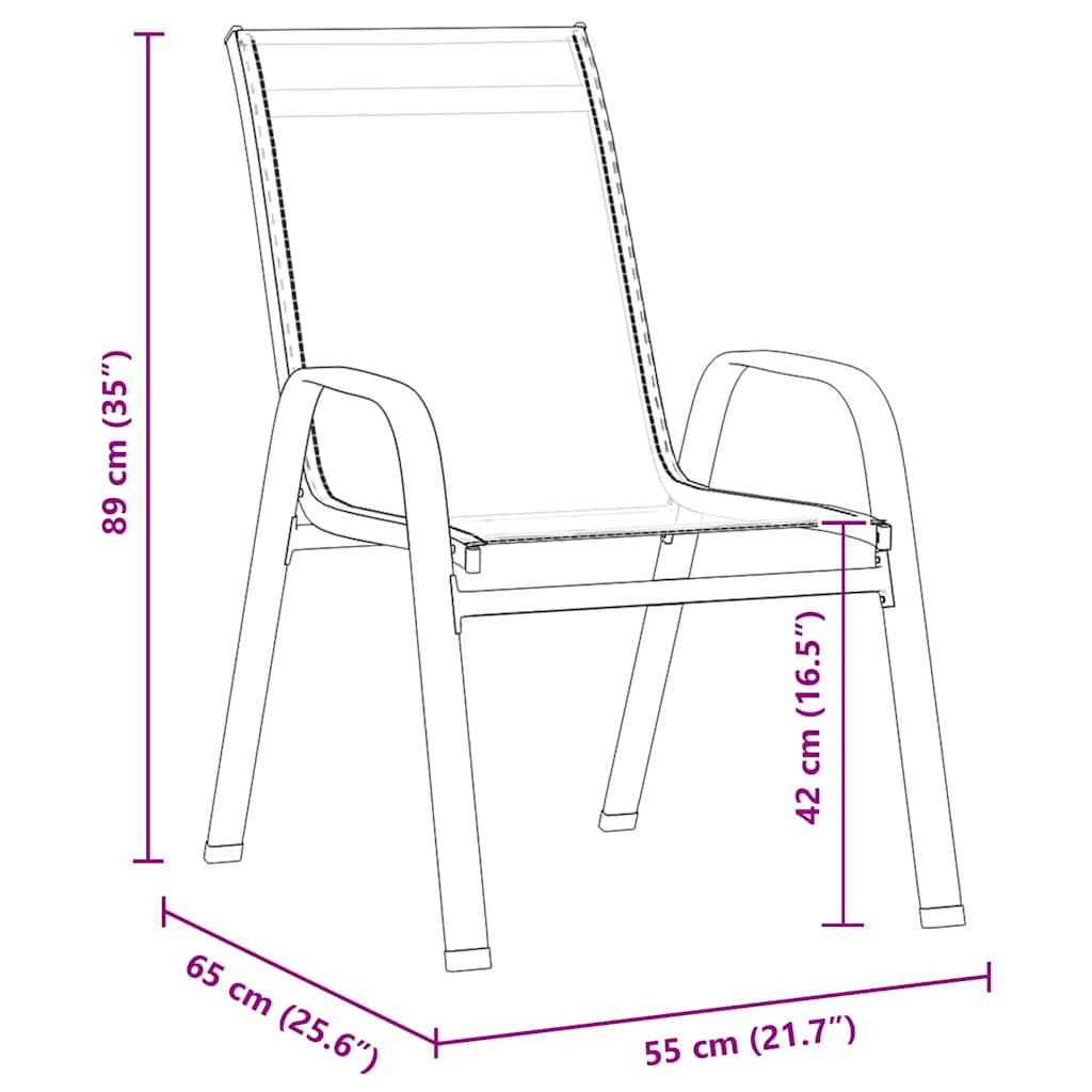 Σέτ φαγητού για κήπο 5 pcs Καφέ και Μαύρο Ατσάλι με Πούδρα - Pakobazaar