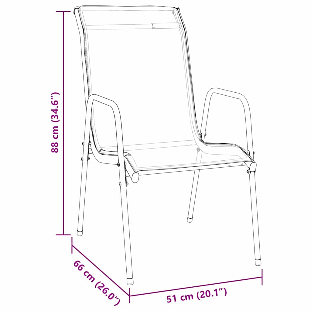 Σέτ φαγητού για κήπο 7 pcs Μαύρο Χάλυβας με επίστρωση πούδρας - Pakobazaar