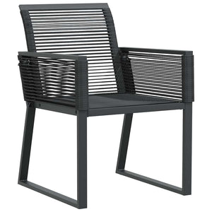 Σέτ φαγητού για κήπο 7 pcs Μαύρο Χάλυβας με επίστρωση πούδρας - Pakobazaar