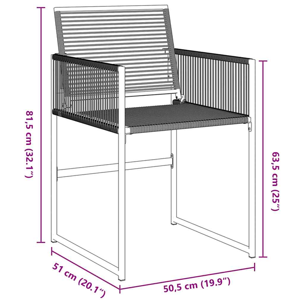 Σέτ φαγητού για κήπο 9 pcs Μαύρο Χάλυβας με επίστρωση πούδρας - Pakobazaar