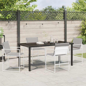 Σέτ φαγητού για κήπο 5 pcs Λευκό 160 x 80 x 73 εκ - Pakobazaar