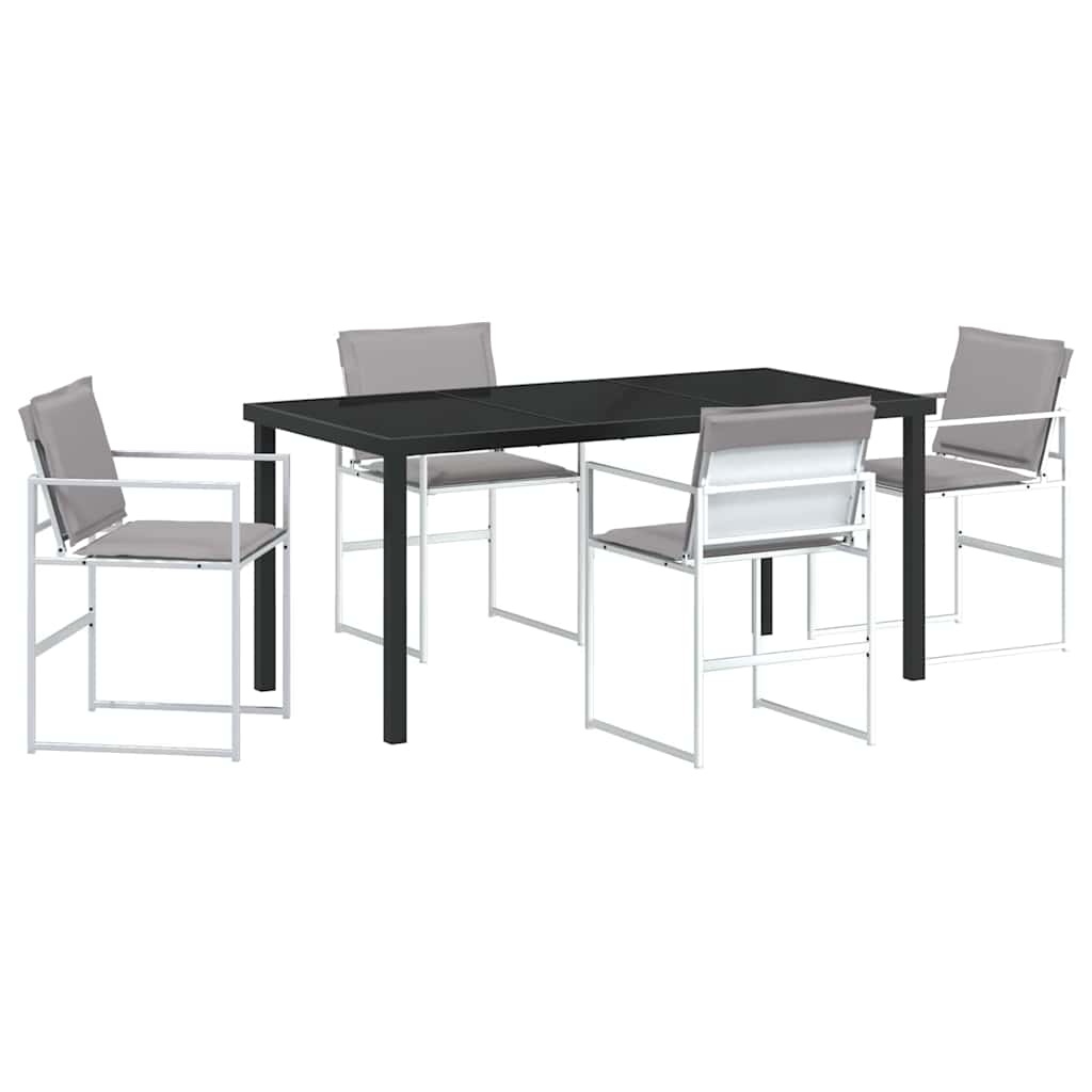 Σέτ φαγητού για κήπο 5 pcs Λευκό 160 x 80 x 73 εκ - Pakobazaar