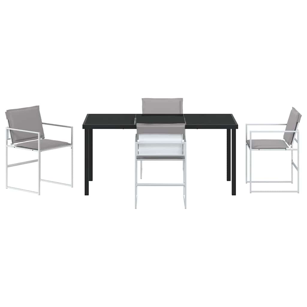 Σέτ φαγητού για κήπο 5 pcs Λευκό 160 x 80 x 73 εκ - Pakobazaar