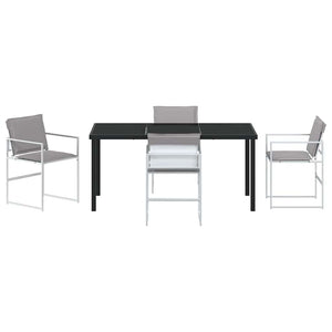 Σέτ φαγητού για κήπο 5 pcs Λευκό 160 x 80 x 73 εκ - Pakobazaar