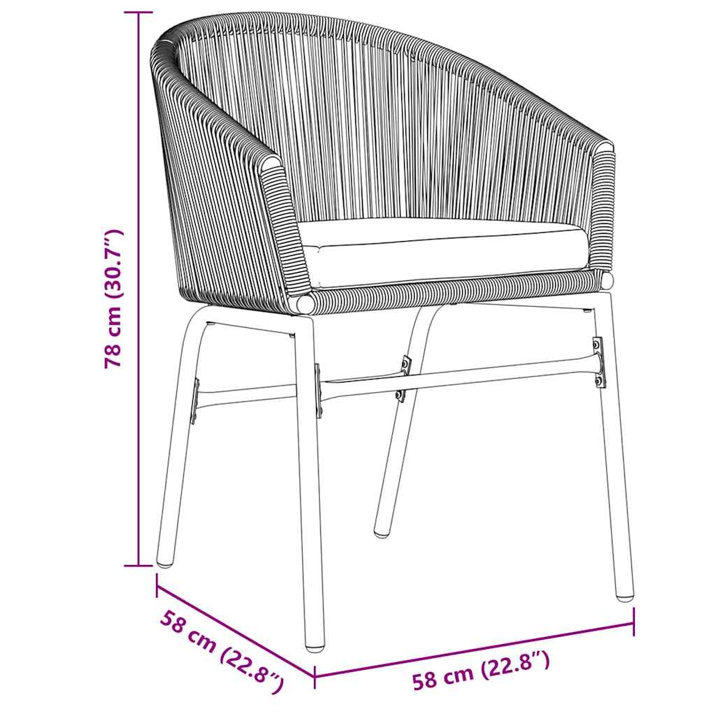 Σέτ φαγητού για κήπο 7 pcs Μαύρο Χάλυβας με επίστρωση πούδρας - Pakobazaar