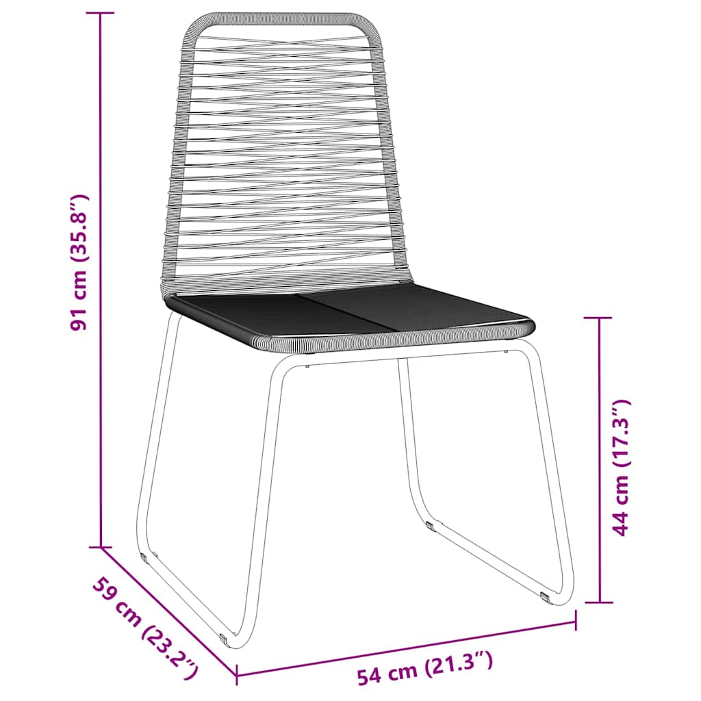 Σέτ φαγητού για κήπο 5 pcs Μαύρο Χάλυβας με επίστρωση πούδρας - Pakobazaar