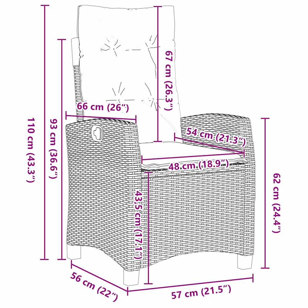 Σέτ φαγητού για κήπο με μαξιλάρι 5 pcs Μπεζ συνθετικό ρατάν - Pakobazaar