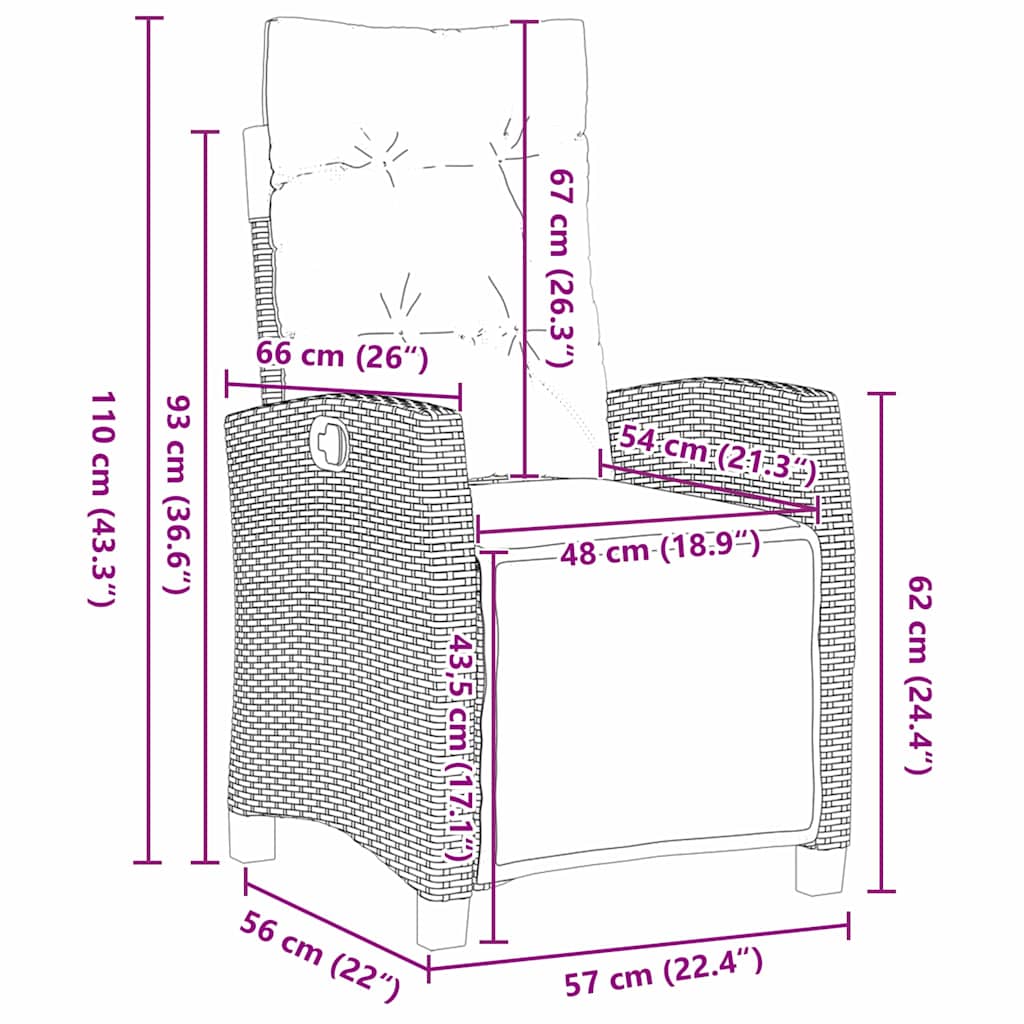 Σέτ φαγητού για κήπο με μαξιλάρι 5 pcs Μπεζ συνθετικό ρατάν - Pakobazaar