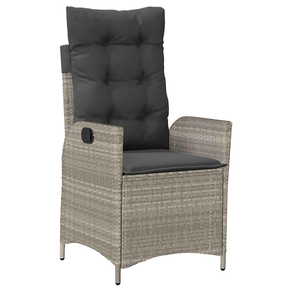 Σέτ φαγητού για κήπο 7 pcs Ανοιχτό γκρι συνθετικό ρατάν - Pakobazaar