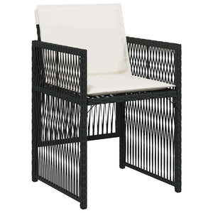 Σέτ φαγητού για κήπο 9 pcs Μαύρο Χάλυβας με επίστρωση πούδρας - Pakobazaar