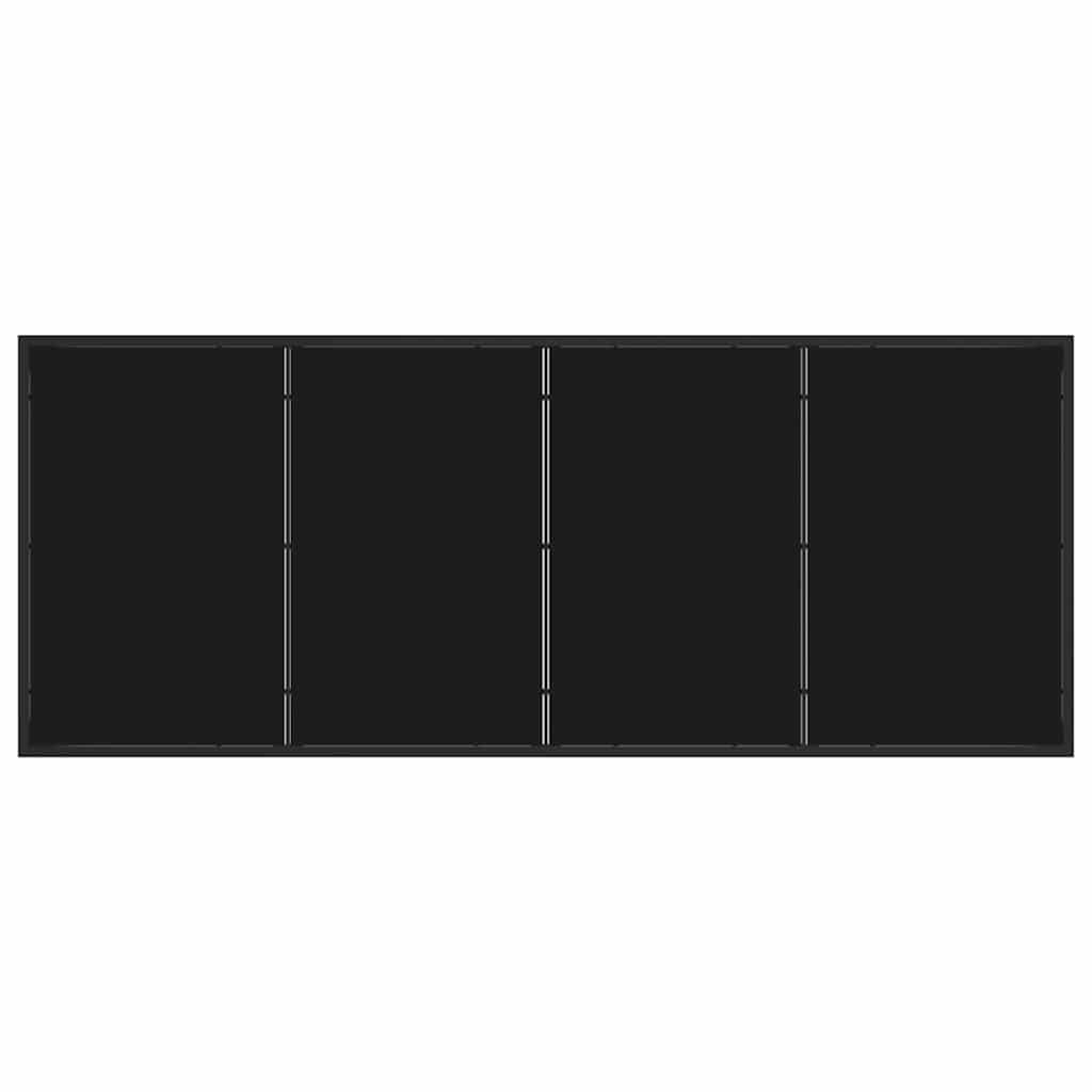 Σέτ φαγητού για κήπο 9 pcs Μαύρο Χάλυβας με επίστρωση πούδρας - Pakobazaar