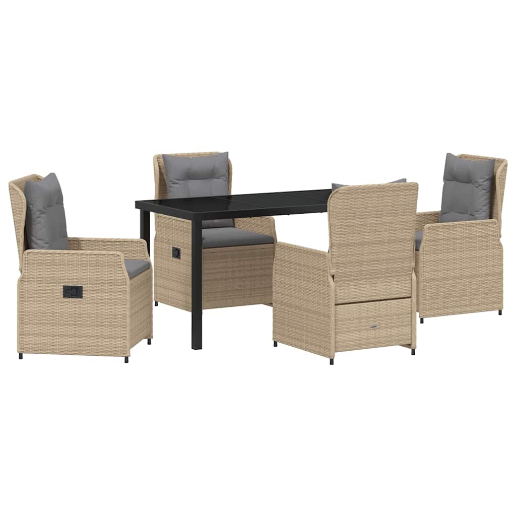 Σέτ φαγητού για κήπο 5 pcs Μπέζ και Ανοιχτό Γκρι - Pakobazaar